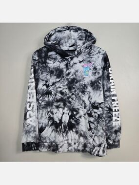 Arsenic Kids Black & White Tie-Dye Hoodie, Size 10-12* ~ VGUC